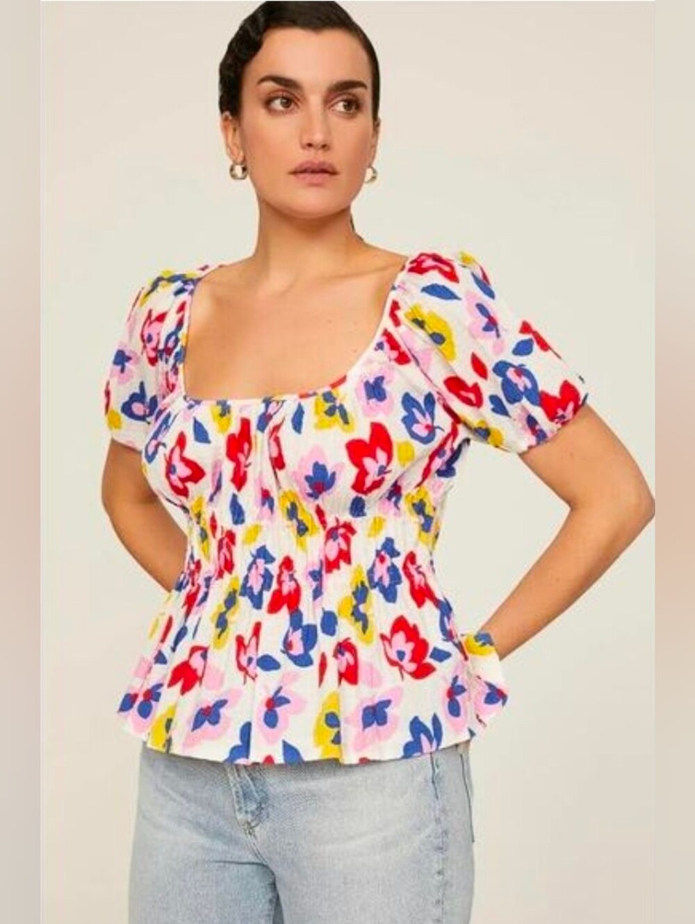 Kate Spade Floral Top. Size M.